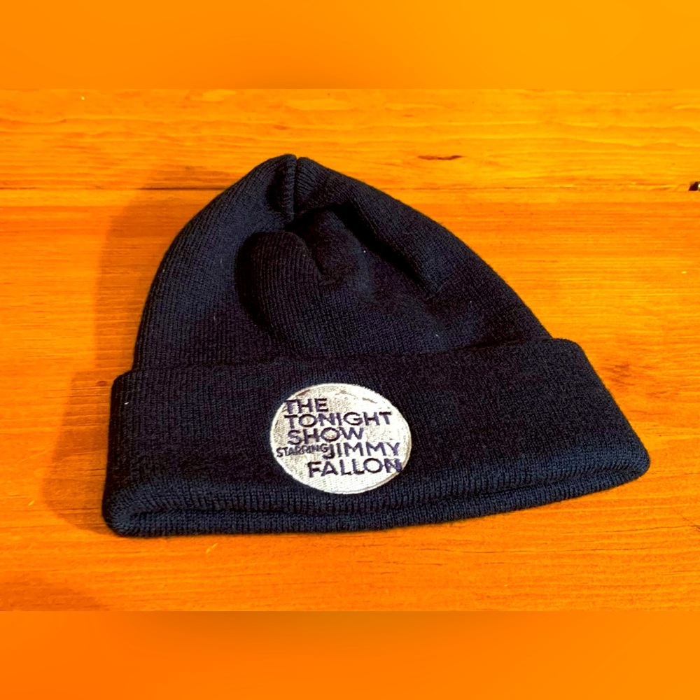 Tonight Show Jimmy Fallon Blue Beanie hat Brand New
